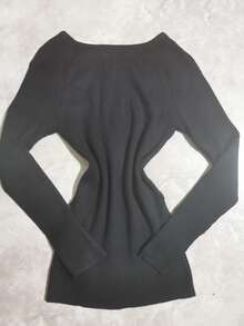 Women Knit Tops - màu đen - Xem 1