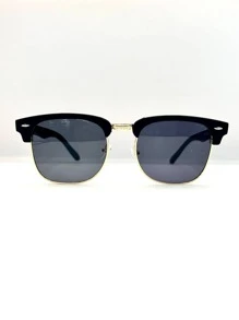 Gafas de moda para hombre para protección del sol en verano, perfectas para actividades al aire libre y como regalo casual para amigo - Dorado - Ver 3