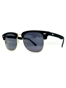 Gafas de moda para hombre para protección del sol en verano, perfectas para actividades al aire libre y como regalo casual para amigo - Dorado - Ver 4