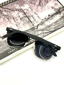 Gafas de moda para hombre para protección del sol en verano, perfectas para actividades al aire libre y como regalo casual para amigo - Dorado - Ver 5