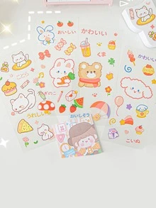 卡通圖案剪貼簿貼紙 - 彩色 - 查看 2