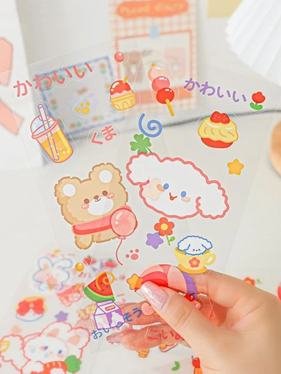 卡通圖案剪貼簿貼紙