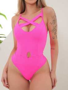 Women Bodysuits - Màu Hồng Tươi - Xem 3