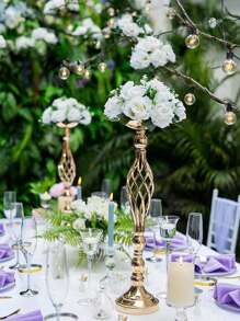 1pc/set Multi-functional Metal Flower Arrangement Stand & Pillar Candlestick Set For Wedding Party Dinner Center Decoration, Event, Restaurant, Hotel Decoration
