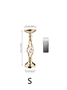 1pc/set Multi-functional Metal Flower Arrangement Stand & Pillar Candlestick Set For Wedding Party Dinner Center Decoration, Event, Restaurant, Hotel Decoration