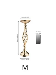 1pc/set Multi-functional Metal Flower Arrangement Stand & Pillar Candlestick Set For Wedding Party Dinner Center Decoration, Event, Restaurant, Hotel Decoration