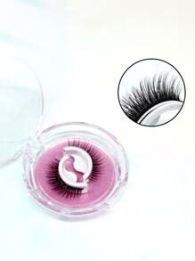 Self-adhesive False Eyelashes Without Glue - Black - View 3