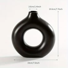 Ceramic Vase Set 2 for Modern Boho Decor,Round Matte Pampas Flower Vases Minimalist Nordic Boho Ins Style for Wedding Dinner Table Party Living Room Office Bedroom, Decorative Gift