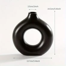Ceramic Vase Set 2 for Modern Boho Decor,Round Matte Pampas Flower Vases Minimalist Nordic Boho Ins Style for Wedding Dinner Table Party Living Room Office Bedroom, Decorative Gift