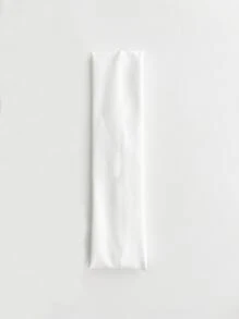 1条女士纯色柔软材质运动头带，适合瑜伽、健身、羽毛球等运动，也适合返校、休闲、健身房、嘉年华等场合佩戴，可作发带、头巾、吸汗带、发箍、秋冬季女士发饰、度假装扮、优雅围巾、女士头巾、柔软头巾等。 - 白色 - 查看 3