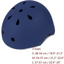 Skateboard Bike Helmet, Lightweight Adjustable, Multi-Sport for Bicycle Skate Scooter, 3 Sizes for Adult Youth & Kids