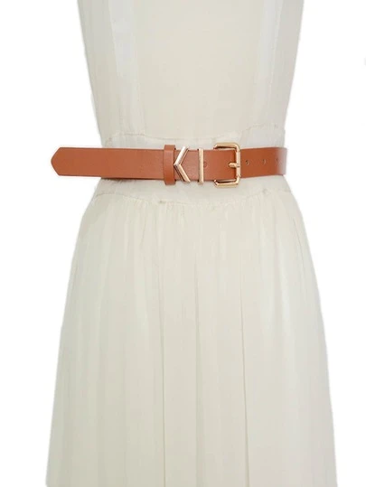 Korean Style Fashionable Simple Belt For Women, Casual Decorative Waistband For Dress Or Coat