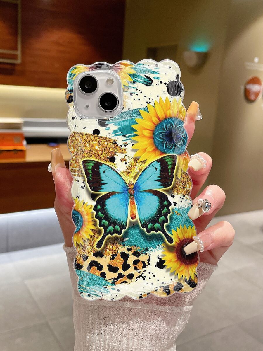 蝴蝶樣式手機外殼 - 彩色 - 查看 1