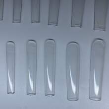 240 Stück/Box französischer Stil Sarg Form transparente extra lange falsche Nagel Spitzen mit Nagelfeile, Aufklebe-Nägel, Nagel Zubehör