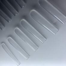 240 Stück/Box französischer Stil Sarg Form transparente extra lange falsche Nagel Spitzen mit Nagelfeile, Aufklebe-Nägel, Nagel Zubehör