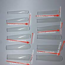240 Stück/Box französischer Stil Sarg Form transparente extra lange falsche Nagel Spitzen mit Nagelfeile, Aufklebe-Nägel, Nagel Zubehör