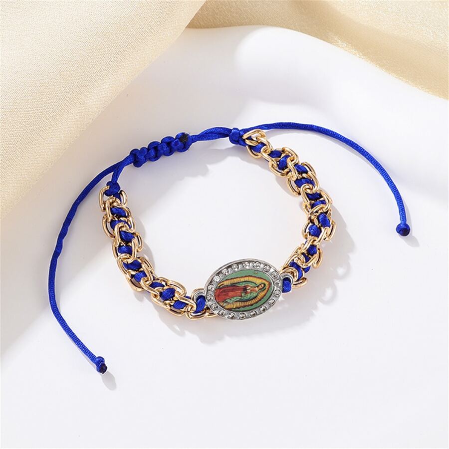 1 Miếng Đầy màu sắc Dây thừng chúng tôi Lady Vòng tay - Màu xanh lam - Xem 1
