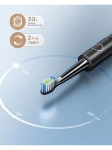 Fairywill Electric Toothbrush Oral Whitening Teeth Sonic Waterproof USB Charger - Black - View 6