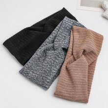 3 cái/bộ Dệt kim Xoắn Băng đô - Nhiều màu - Xem 2