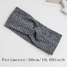 3 cái/bộ Dệt kim Xoắn Băng đô - Nhiều màu - Xem 5