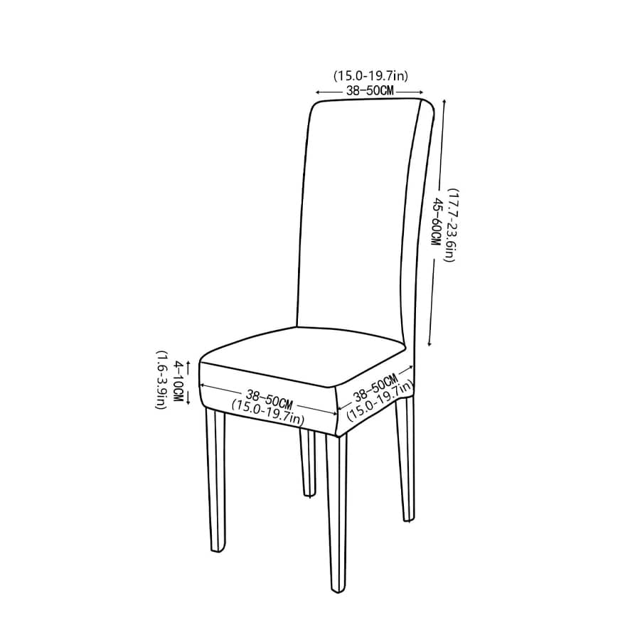 1pc Jacquard Chair Cover, Suitable For Living Room, Bedroom, Dining ...