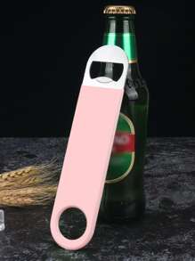 1 件不锈钢啤酒开瓶器，带塑料涂层，创意多功能苏打水和啤酒开瓶器，适合户外、露营、送给父亲的礼物 - 粉色 - 查看 1