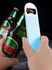 1 件不锈钢啤酒开瓶器，带塑料涂层，创意多功能苏打水和啤酒开瓶器，适合户外、露营、送给父亲的礼物 - 粉色 - 查看 5