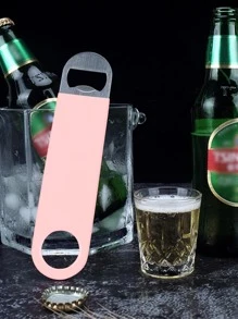 1 件不锈钢啤酒开瓶器，带塑料涂层，创意多功能苏打水和啤酒开瓶器，适合户外、露营、送给父亲的礼物 - 粉色 - 查看 3