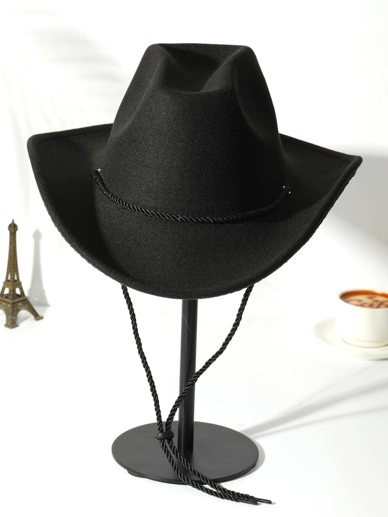 Men Rope Decor Cowboy Hat SHEIN USA