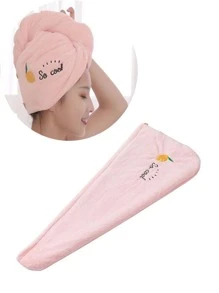 1 件速干超强吸水厚发干燥帽、返校、旅行度假必需品、女士发饰、头发、理发、美发工具、美发产品、护发、旅行、美发用品、美发设备、配件、理发店 - 粉色 - 查看 3