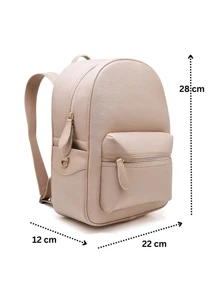 Women Fashion Backpacks - 淺粉色 - 查看 4