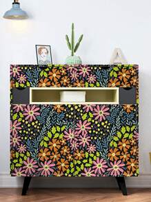 1PC Họa Tiết Hoa Giấy Dán Tường Tự Dính, PVC Trang Trí Nhà Decal Dán Tường - Nhiều màu - Xem 3