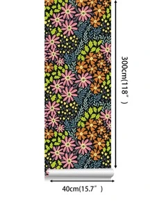 1PC Họa Tiết Hoa Giấy Dán Tường Tự Dính, PVC Trang Trí Nhà Decal Dán Tường - Nhiều màu - Xem 5