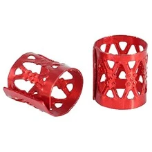 100入組辮髮珠金屬手鐲,新的多彩辮子珠髮辮環夾辮子,環扣髮飾,辮髮花邊細管髮飾珠寶(紅色)