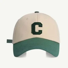 1pc Men's Personalized Letter Embroidery C Design Baseball Cap For Outdoor Sports And Daily Wear - Dark Green - View 1