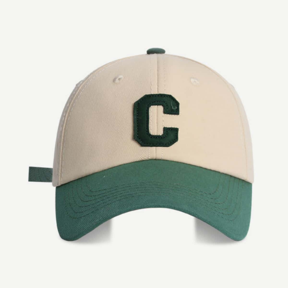 1pc Men's Personalized Letter Embroidery C Design Baseball Cap For Outdoor Sports And Daily Wear - Dark Green - View 1