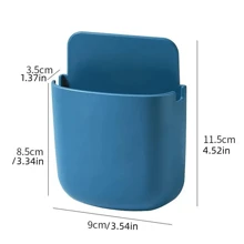 1 Miếng Hộp lưu trữ điều khiển từ xa , Đục lỗ-free Sạc điện thoại Giá đỡ , Gắn trên tường Lưu trữ , Giá đỡ điện thoại Giá đỡ điện thoại Với Keo dán Cho văn phòng Quân nhu Nhà  Hộp đựng Đồ tắm rửa
 , Văn phòng phẩm - Nhiều màu - Xem 4