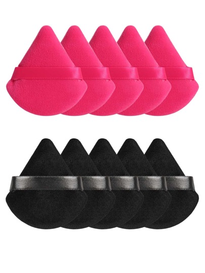 10pcs Triangle Shaped Velvet Loose Powder Puff Designed For Contouring, Eye & Corner Areas, Makeup Sponge Foundation Mixing Container, Suitable For All Skin Types.,Makeup,Cheap,Room Decor,Vanity,Travel,Bedroom,Makeup Accessories,Puff,Makeup Blender,Powder Puff,Makeup Sponge,Cheap,Stocking Stuffers,Makeup,Makeup Tools,Cheap Stuff,Gifts,Gifts For Women,Christmas Gifts,Giveaways,Travel,Cheap Stuff,Travel Essential