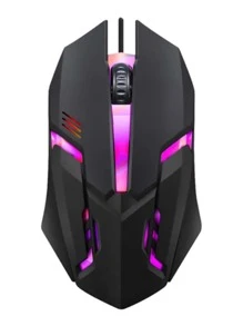 Ratón para PC Gamer con cable óptico para juegos USB VCJ-324 - Negro - Ver 1