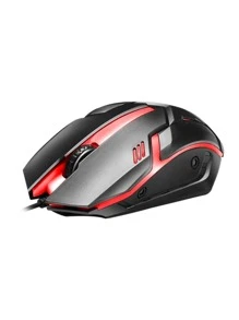 Ratón para PC Gamer con cable óptico para juegos USB VCJ-324 - Negro - Ver 4