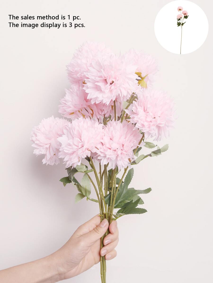 1入組滌綸擬真花,時尚假花裝飾用品 - 粉色 - 查看 1