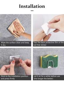 1入組不銹鋼海綿架適用於廚房水槽,免打孔引流架