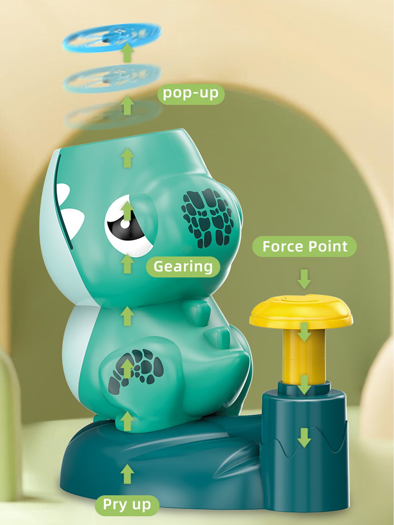 Frog Flying Disc Shooter Toy Olive Green SHEIN USA