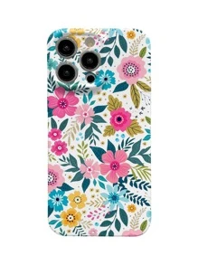 夏季花卉印花手机壳防水防震防摔防刮 - 白色 - 查看 7