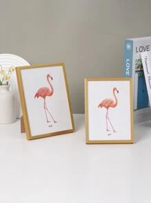 金色WPC簡約風格相框包括照片紙,可牆或者放置桌子,合適的適用於家庭,臥室,餐廳,客廳