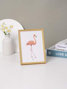 金色WPC簡約風格相框包括照片紙,可牆或者放置桌子,合適的適用於家庭,臥室,餐廳,客廳