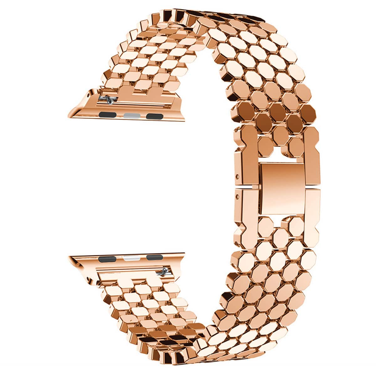 1条奢华金色金属表带，兼容 49mm、46mm、45mm、44mm、42mm、41mm、40mm、38mm；正装不锈钢表带，兼容 Series Ultra 3/2/1、11、10、9、8、7、SE3、6、5、4、3、2、1；商务正装智能手表表带配件，兼容表带；金色链条腕带替换装