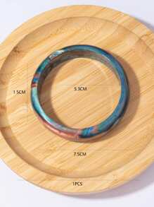 極簡風格圖案手鐲 - 綠色 - 查看 3