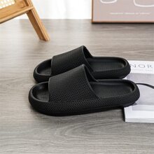 2023 New Release Men's Sports Slides, Non-slip Thick Sole, Suitable For Both Outdoors And Indoors - Black - View 1