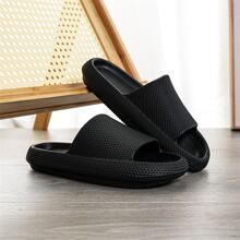 2023 New Release Men's Sports Slides, Non-slip Thick Sole, Suitable For Both Outdoors And Indoors - Black - View 3